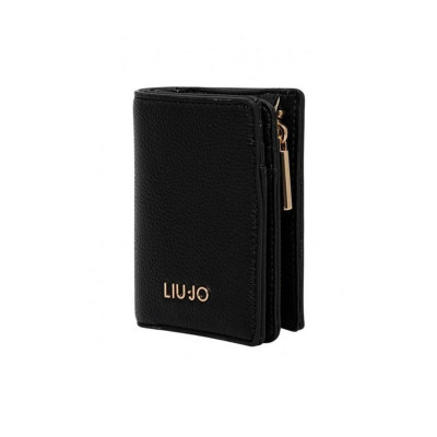 Porta carte di credito a libro piccolo Caliwen Liu Jo AA5190E005822222-Nero Valigeria-it