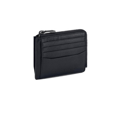 Porta carte di credito piatto con zip Porsche Design Black
