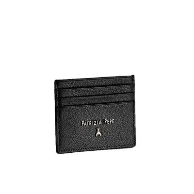Porta carte di credito piatto Patrizia Pepe CQ7001L001K103-Nero Valigeria-it