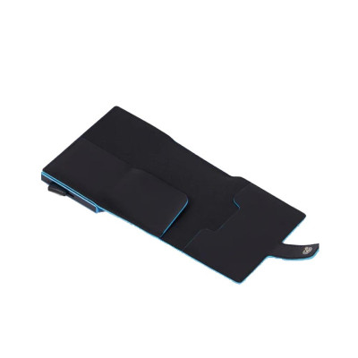 Porta Carte di Credito Semplice Blue Square Piquadro Nero  Valigeria.it