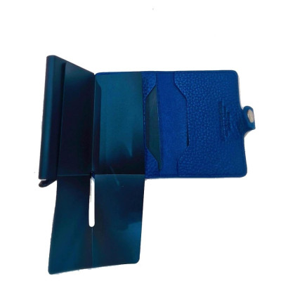 Porta carte di credito metal case slide A.G. Spalding & Bros. Bluette