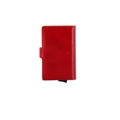 Porta carte di credito metal case The Birdge Rosso Ribes/Oro