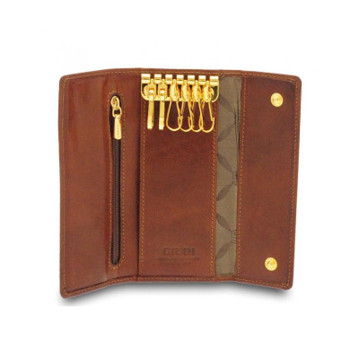 Porta Chiavi 6 Ganci Lunghi Giudi Marrone  Valigeria.it