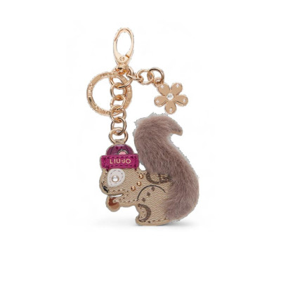Porta Chiavi Ciondolo Scogliattolo Liu Jo Tortora Chiaro  Valigeria.it