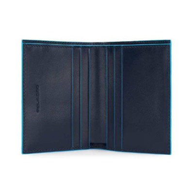 Porta Documenti Verticale Grande Blue Square Piquadro Blu2  Valigeria.it