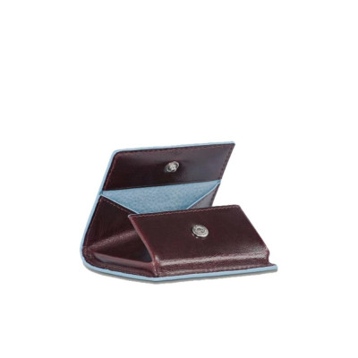 Porta Monete Blue Square Piquadro Mogano  Valigeria.it