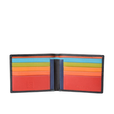 Portafoglio Uomo | Dudubags Alicudi Colorful | 534578-Nero