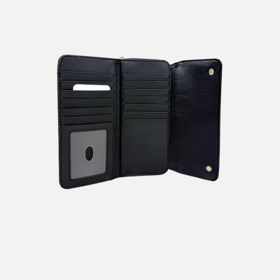 Portafoglio donna con patta grande Guess Brooke Black