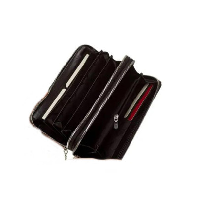 Portafoglio Donna Doppia Zip Giudi Nero  Valigeria.it