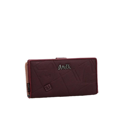 Portafoglio donna cerniera con patta grande Anekke Evolution Multicolor