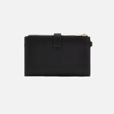 Portafoglio donna grande chiusura a lingua in tessuto Guess Laurel II Black