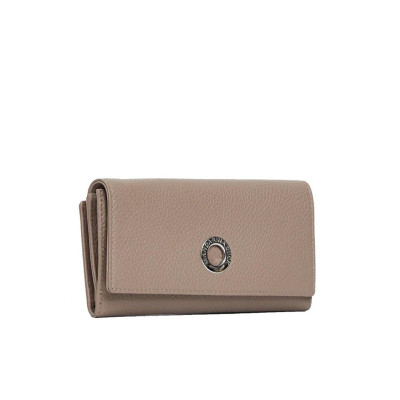 Portafoglio donna orizzontale con patta grande Mellow Mandarina Duck Warm Taupe