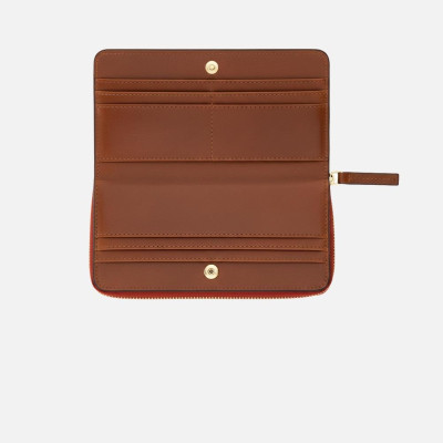 Portafoglio donna cerniera semplice grande The Bridge Marrone/Oro