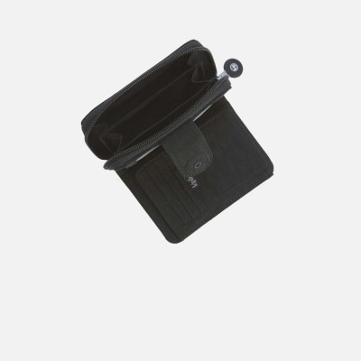 Portafoglio donna cerniera e patta Kipling New Money True Black
