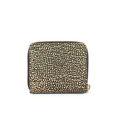 Portafoglio Donna Medio Borbonese Op NaturaleNero  Valigeria.it