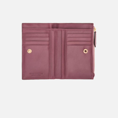 Portafoglio donna cerniera con patta medio The Bridge Lucrezia Orchidea