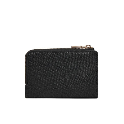 Portafoglio donna cerniera e patta piccolo Guess Laurel II Black