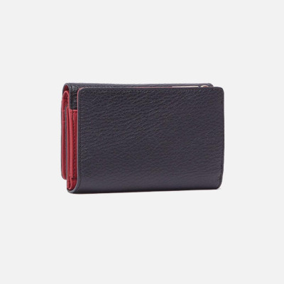 Portafoglio donna zip esterna retro con patta Liu Jo Caliwen Nero