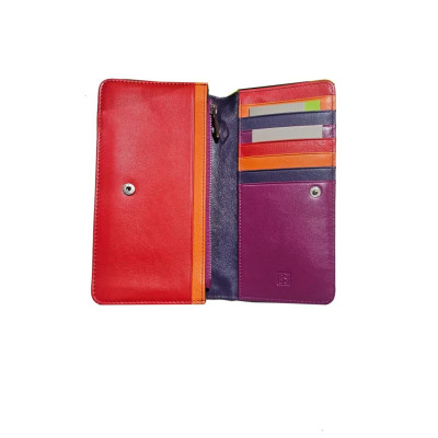 Portafoglio Orizzontale Donna Grande | Dudubags Canarie Colorful | 5341162-Fuxia