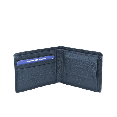 Portafoglio uomo quadrato Soft Aeronautica Militare AM180-Blu Valigeria-it