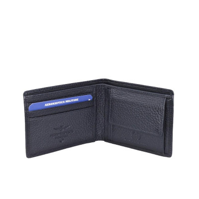 Portafoglio uomo quadrato Soft Aeronautica Militare AM180-Nero Valigeria-it