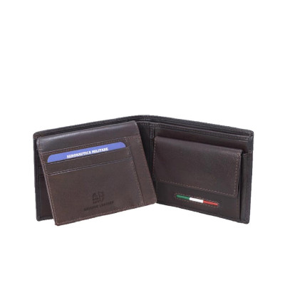 Portafoglio Uomo Semplice Aeronautica Militare Testa Moro  Valigeria.it