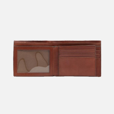Portafoglio uomo orizzontale semplice con patta The Bridge Marrone