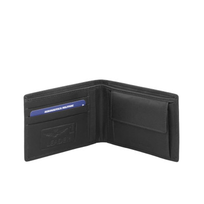 Portafoglio Uomo Semplice Flag Aeronautica Militare Nero  Valigeria.it