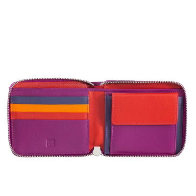 Portafoglio Uomo Zip Around DuduBags Fucsia  Valigeria.it