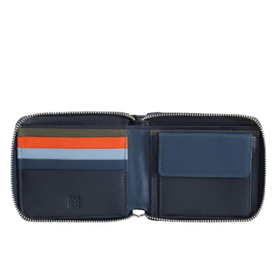 Portafoglio Uomo Zip Around DuduBags Navy  Valigeria.it