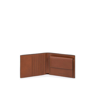 Portafoglio Uomo Orizzontale Semplice | Piquadro Black Square | PU1239B3R-Cuoio