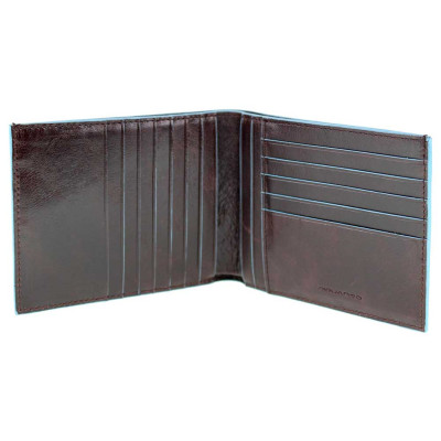 Portafoglio Uomo 12 comparti porta carte | Piquadro Blue Square | PU1241B2-Mogano