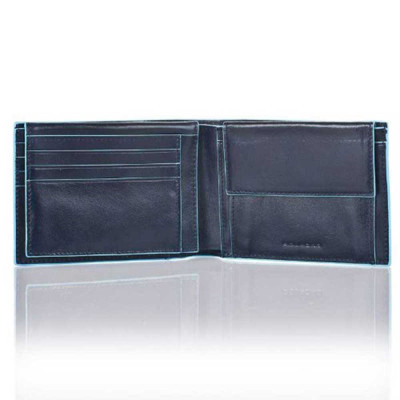 Portafoglio Uomo con portamonete | Piquadro Blue Square | PU1392B2-Blu2
