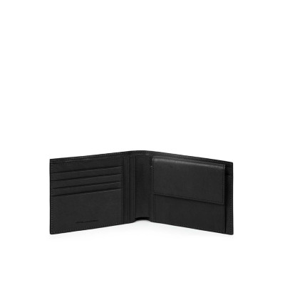 Portafoglio Uomo Orizzontale Semplice | Piquadro Black Square | PU257B3R-Nero