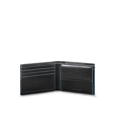 Portafoglio Uomo Orizzontale con Patta | Piquadro Blue Square | PU4518B2R-Nero
