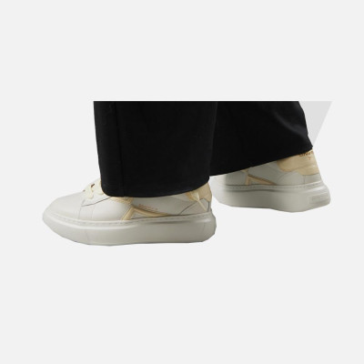 Scarpa donna bassa sneakers Alexander Smith X Collage White Pastel Yellow