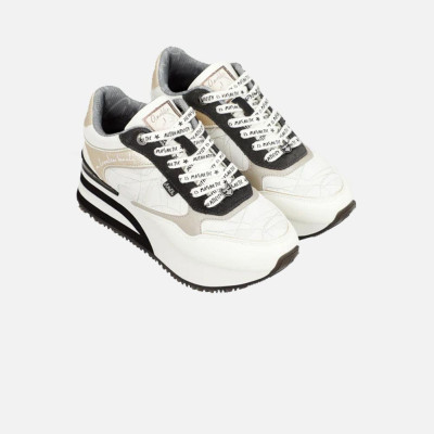Scarpa donna sneakers con zeppa Anekke Bianco