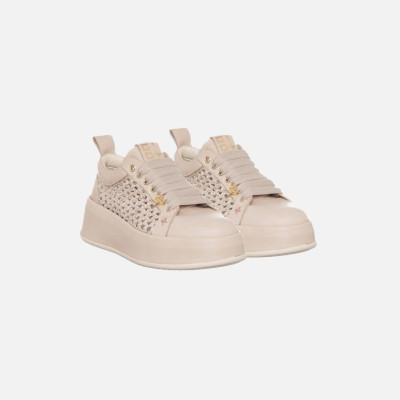 Scarpa donna sneakers Gio+ Oliva Combi Raffia/Milk