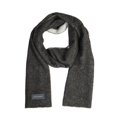 Sciarpa uomo double face Piquadro Nero/Grigio