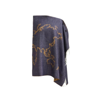 Sciarpone Geo Giletto con Bottoni Alviero Martini Prugna  Valigeria.it