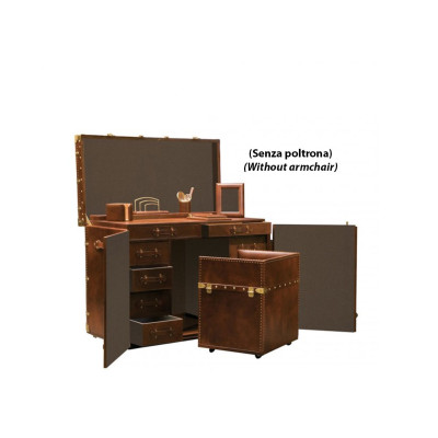 Scrivania baule | The Bridge Story Trunks | 08841501-Marrone