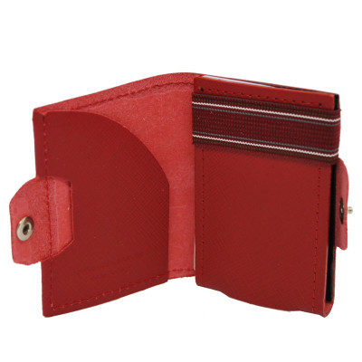 Porta Carte di Credito a Libro | Slide Rfid | SLIDESAFF-Rosso