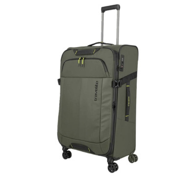 Trolley morbido 78cm 4 ruote grande Briizi Travelite Khaki Valigeria-it
