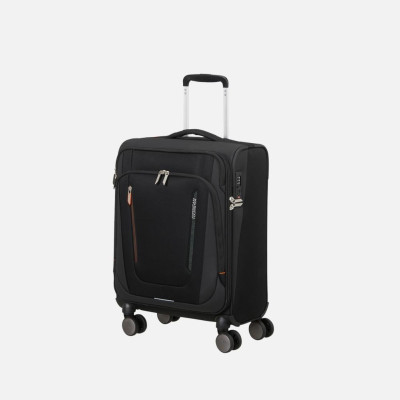 Trolley morbido 55cm 4 ruote cabina American Tourister Wanderlite Shadow Black