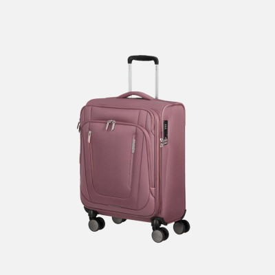 Trolley morbido 55cm 4 ruote cabina espandibile American Tourister Wanderlite Galactic Mauve