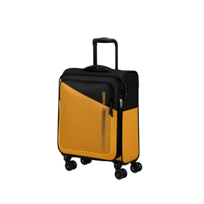 Trolley morbido cabina Daring Dash American Tourister MF7001-Black Yellow Valigeria-it
