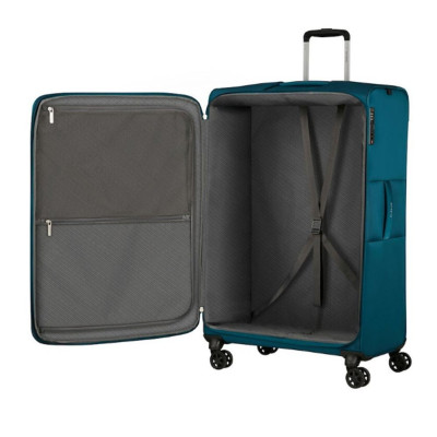 Trolley morbido 81cm 4 ruote maxi espandibile Samsonite Base Breeze Petrol Blue
