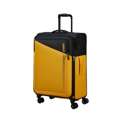 Trolley morbido medio Daring Dash American Tourister MF7002-Black Yellow Valigeria-it