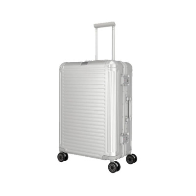 Trolley Rigido Alluminio Medio New Next Travelite Silver  Valigeria.it