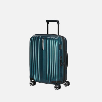 Trolley rigido 55cm 4 ruote cabina espandibile Samsonite Nexis Deep Petrol